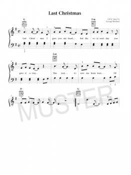 Preview: Merry Christmas! Die 45 beliebtesten und schönsten Weihnachtslieder - leicht arrangiert